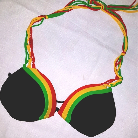 Rasta Bikini Top - Picture 3 of 11